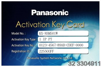  Licencja telefonu VoIP
 Panasonic KX-NSM501 